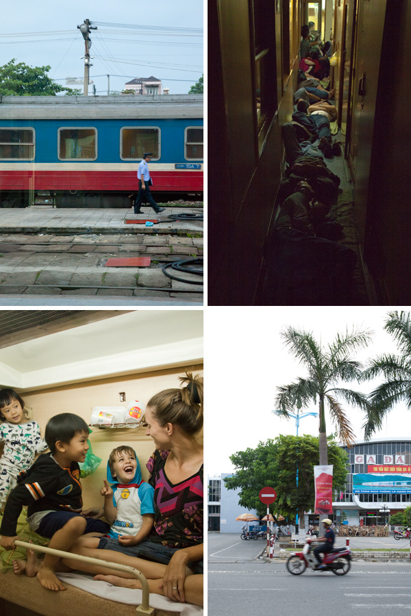 Vietnam train travel with kids
